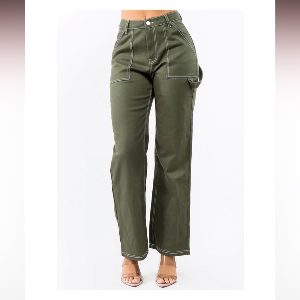 High-Waisted Carpenter Pants